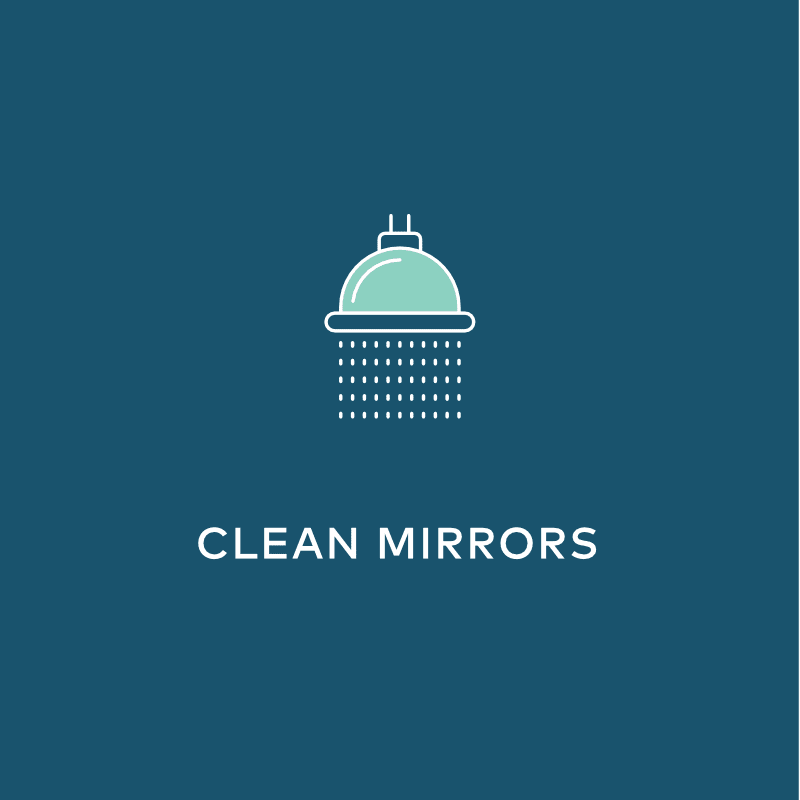 hydroghen peroxide clean mirrors