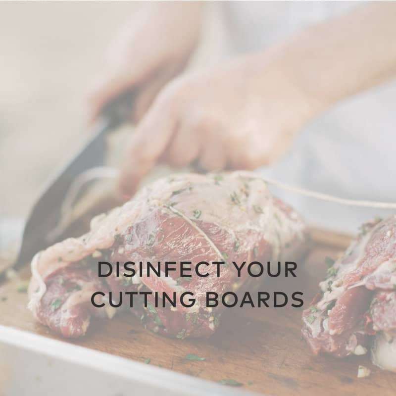 disinfect cutting boards